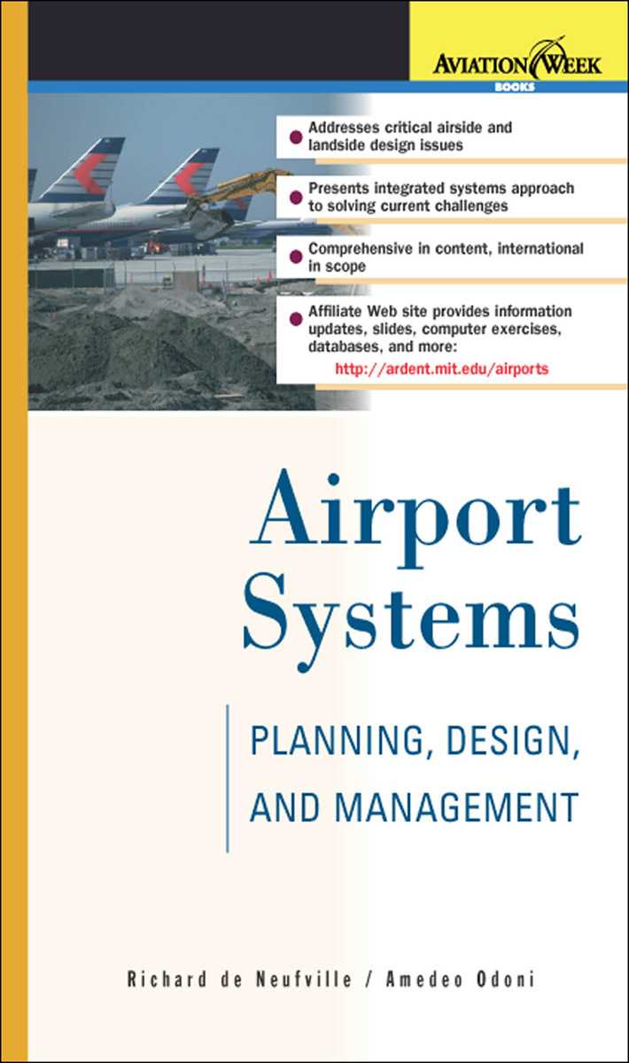 Airport Systems Planning Design And Management Aviation Week Book Richard De Neufville