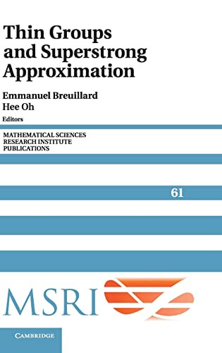 Thin Groups And Superstrong Approximation 1st Edition Emmanuel Breuillard