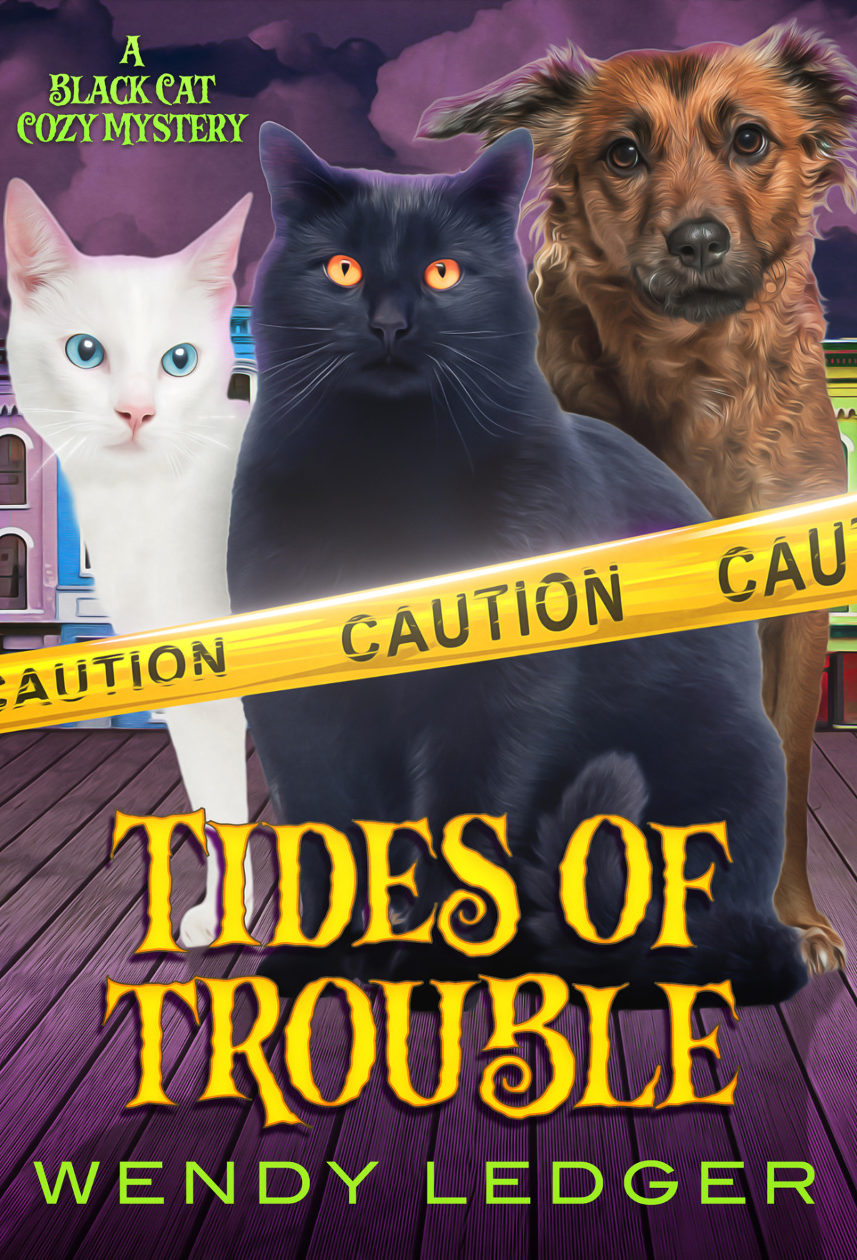 Tides Of Trouble Black Cat Cozy Mystery 4 Wendy Ledger