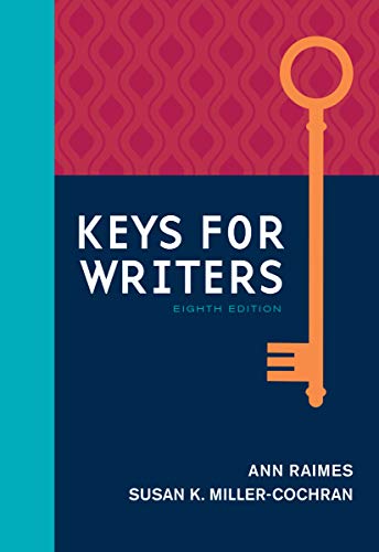 Keys For Writers 8th Edition 8th Edition Raimes Ann Millercochran