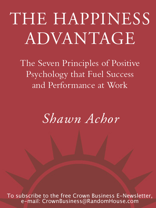 The Happiness Advantage Shawn Achor