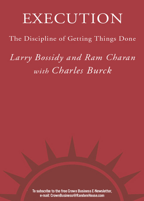 Execution Larry Bossidy