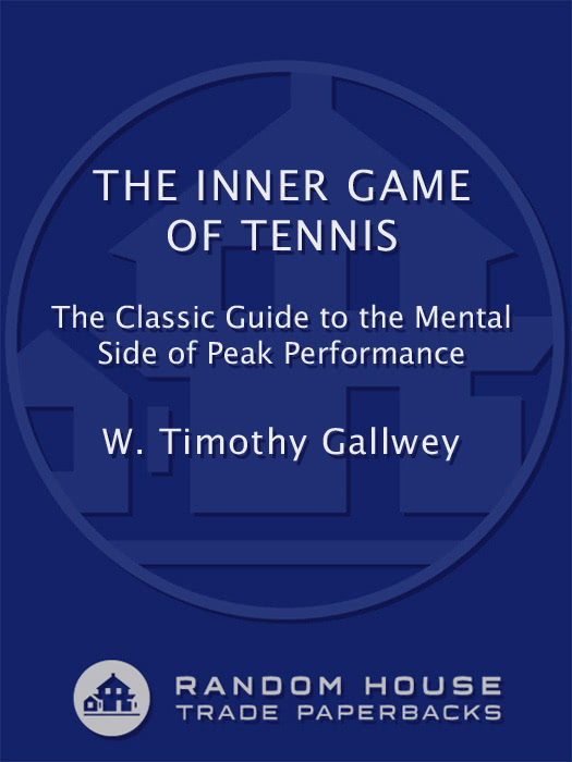 The Inner Game Of Tennis W Timothy Gallwey