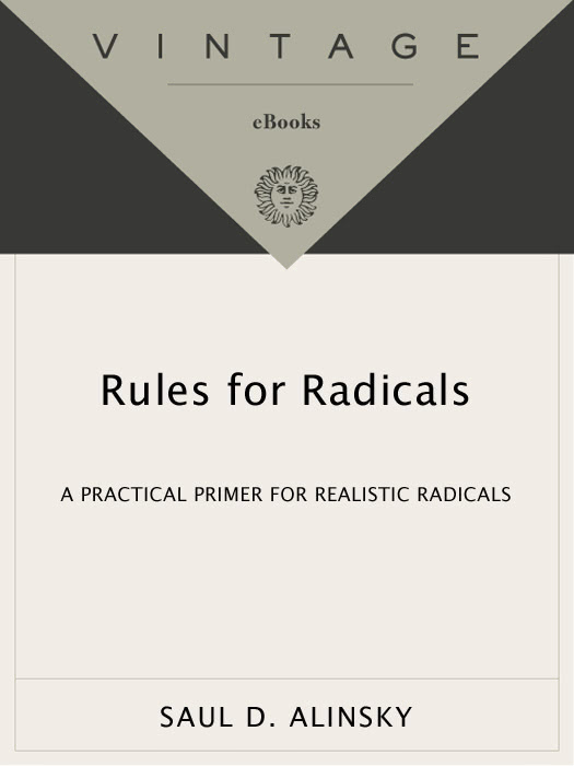 Rules For Radicals Saul Alinsky