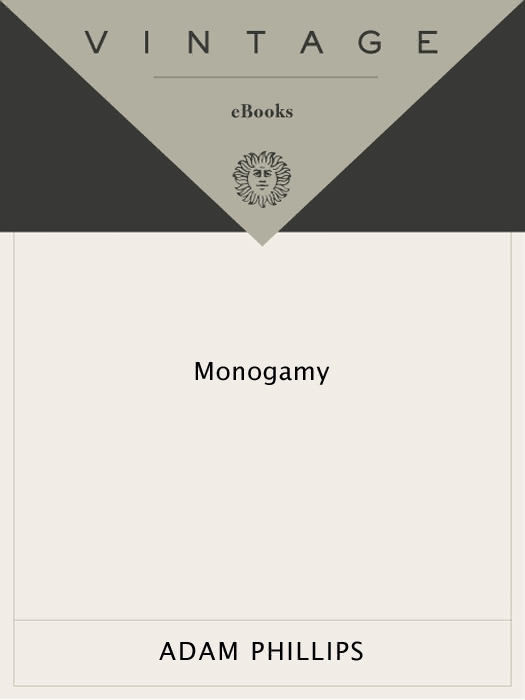 Monogamy Adam Phillips