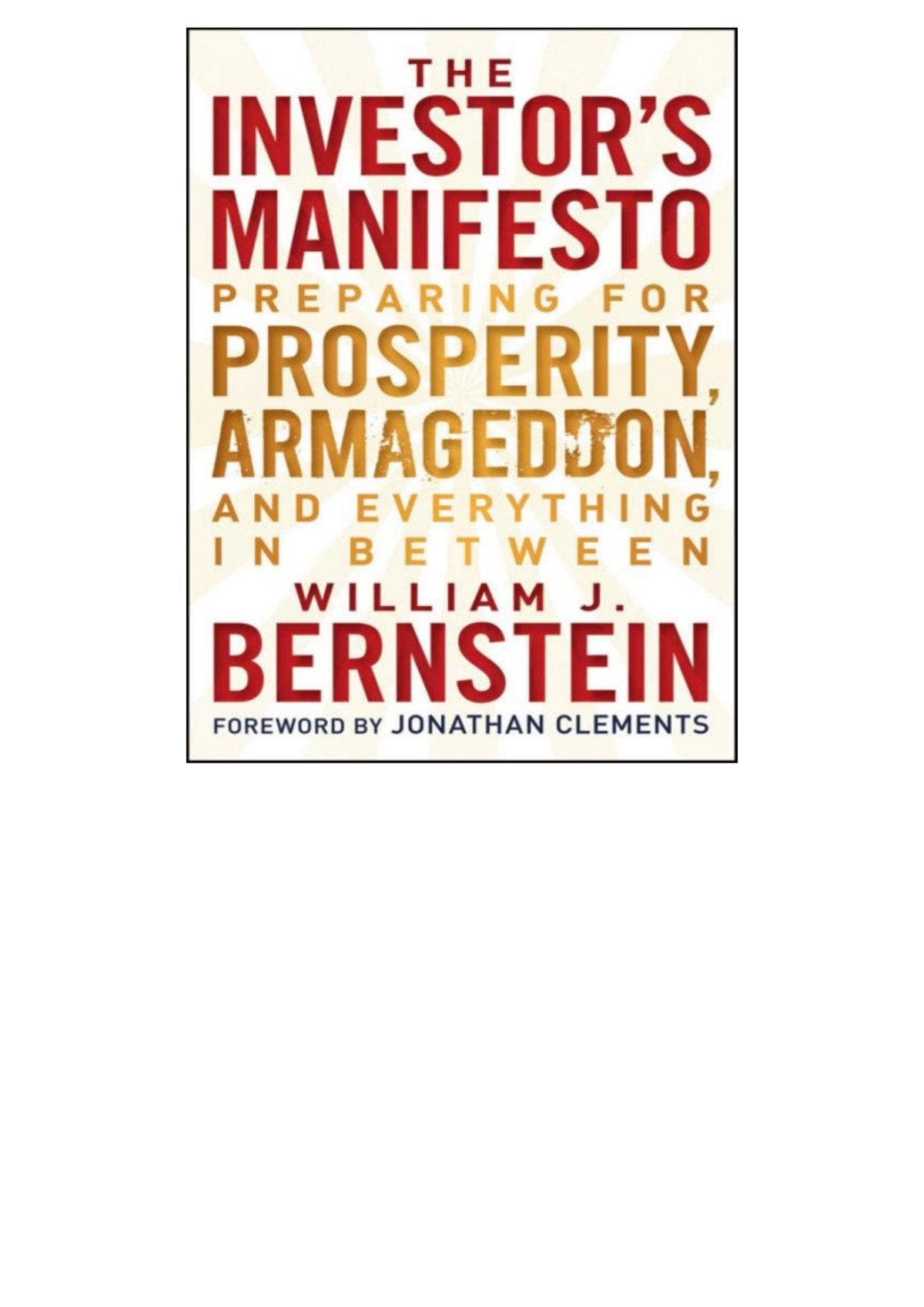 The Investors Manifesto William J Bernstein