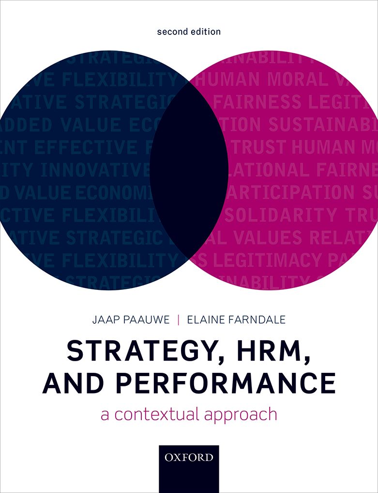 Strategy Hrm And Performance A Contextual Approach Jaap Paauweelaine Farndale Elaine Farndale