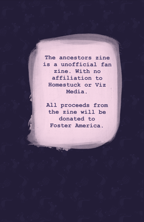 The Ancestor Zine Zinestuck