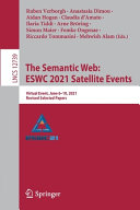 The Semantic Web Eswc 2021 Satellite Events Ruben Verborgh Anastasia Dimou