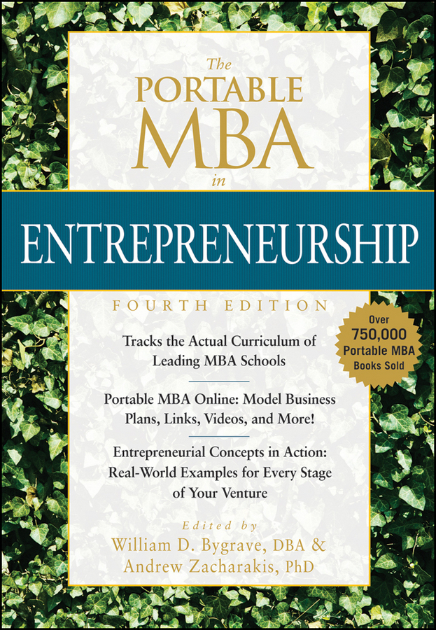 The Portable Mba In Entrepreneurship William D Bygrave Andrew Zacharakis