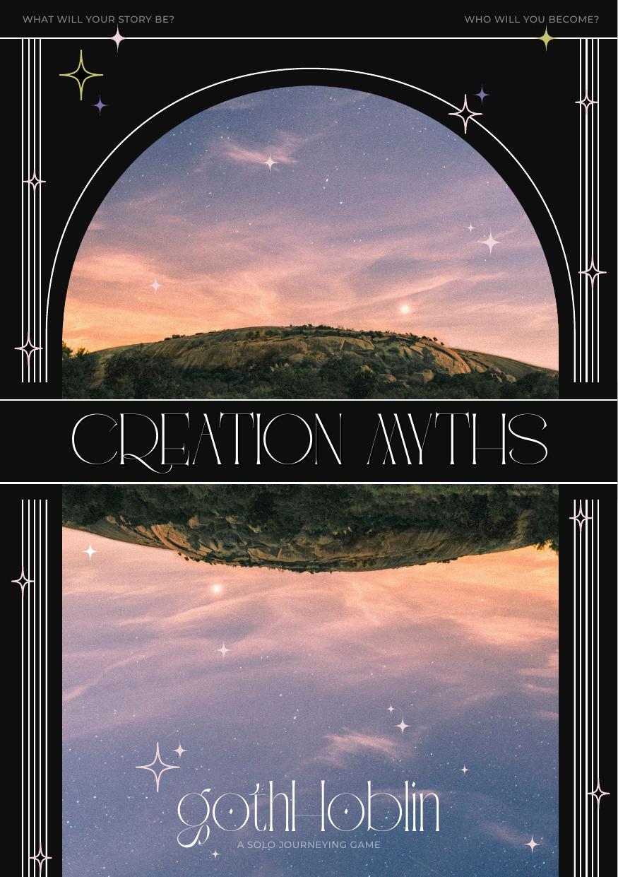 Creation Myths A Solo Journeying Game Gothhoblin