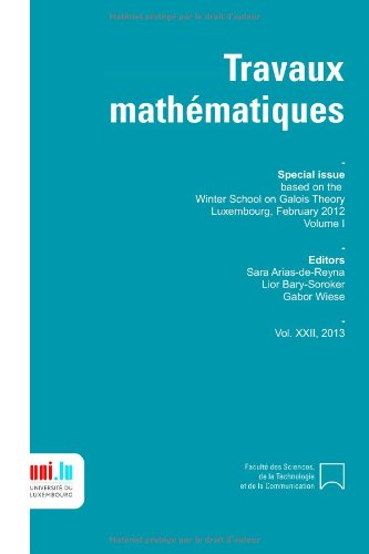 Special Issue Based On The Winter School On Galois Theory Volume 1 Sara Arias De Reyna