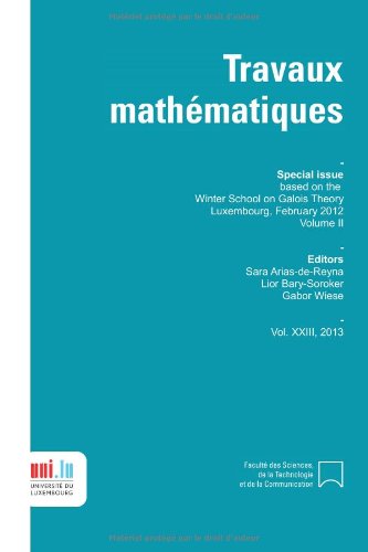 Winter School On Galois Theory Volume Ii Luxembourg 2012 Boeckle