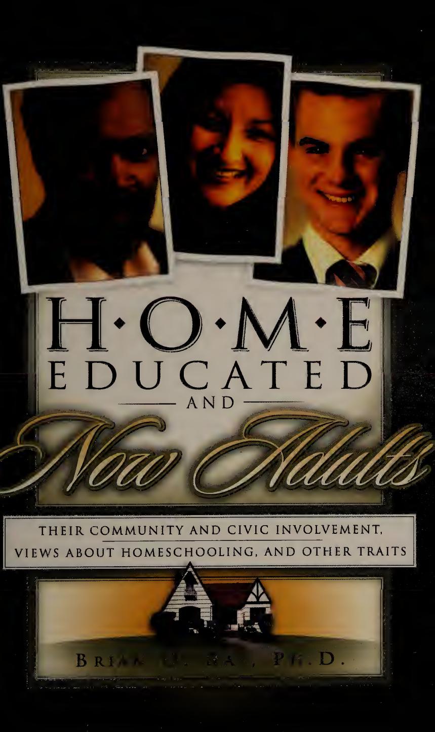 Home Educated And Now Adults Brian D Ray