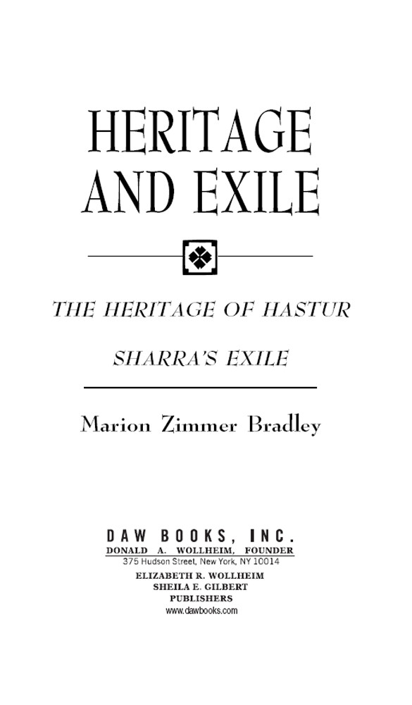 Heritage And Exile Marion Zimmer Bradley