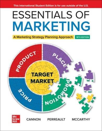 Essentials Of Marketing 18th Edition 18th Joseph P Cannon William D Perreault