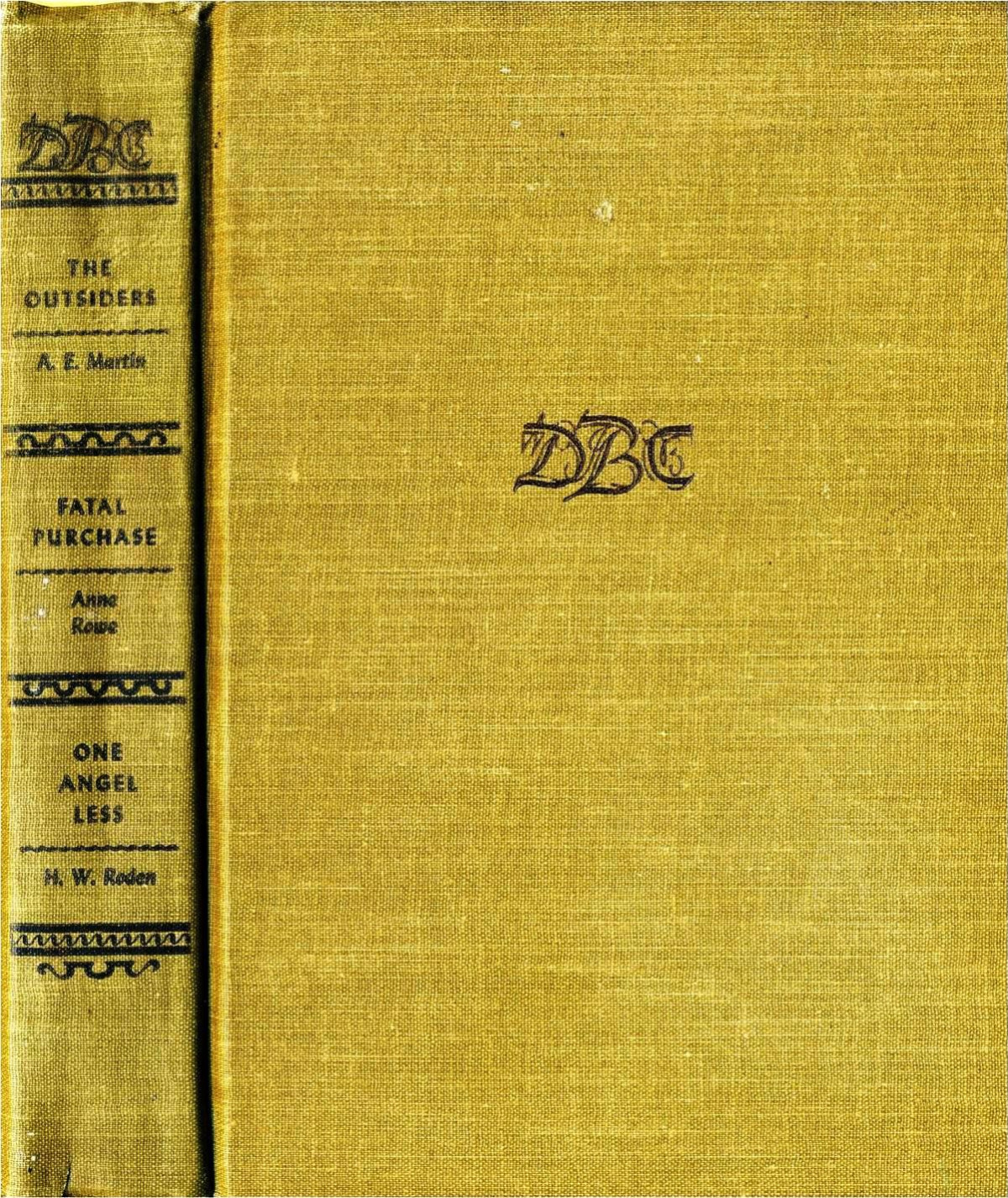 Detective Book Club Mystery Omnibus June 1945 Unknown