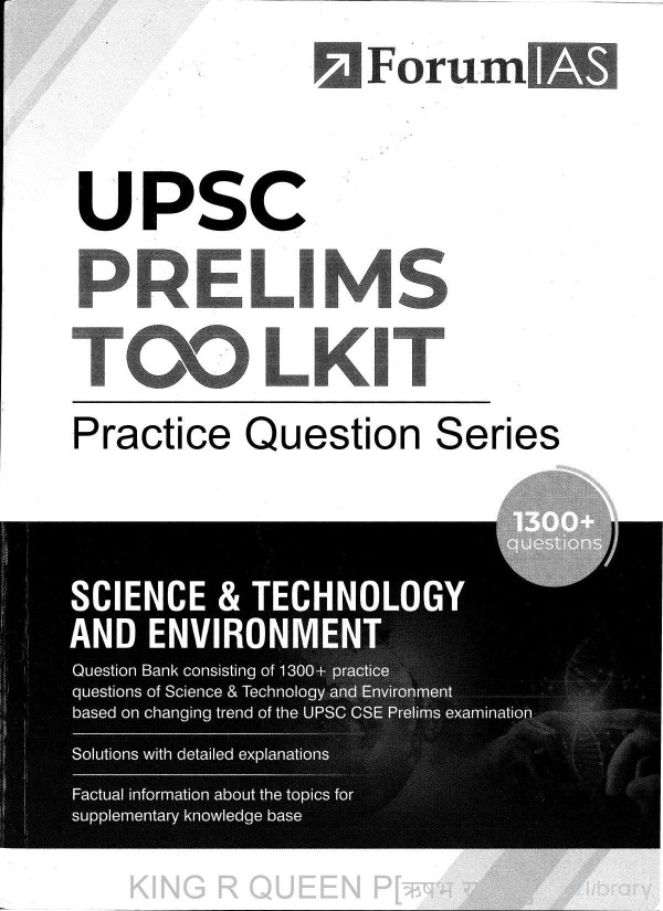 Practicebook Of Science Technology And Environment For Civil Services Prelims Examination Forumias