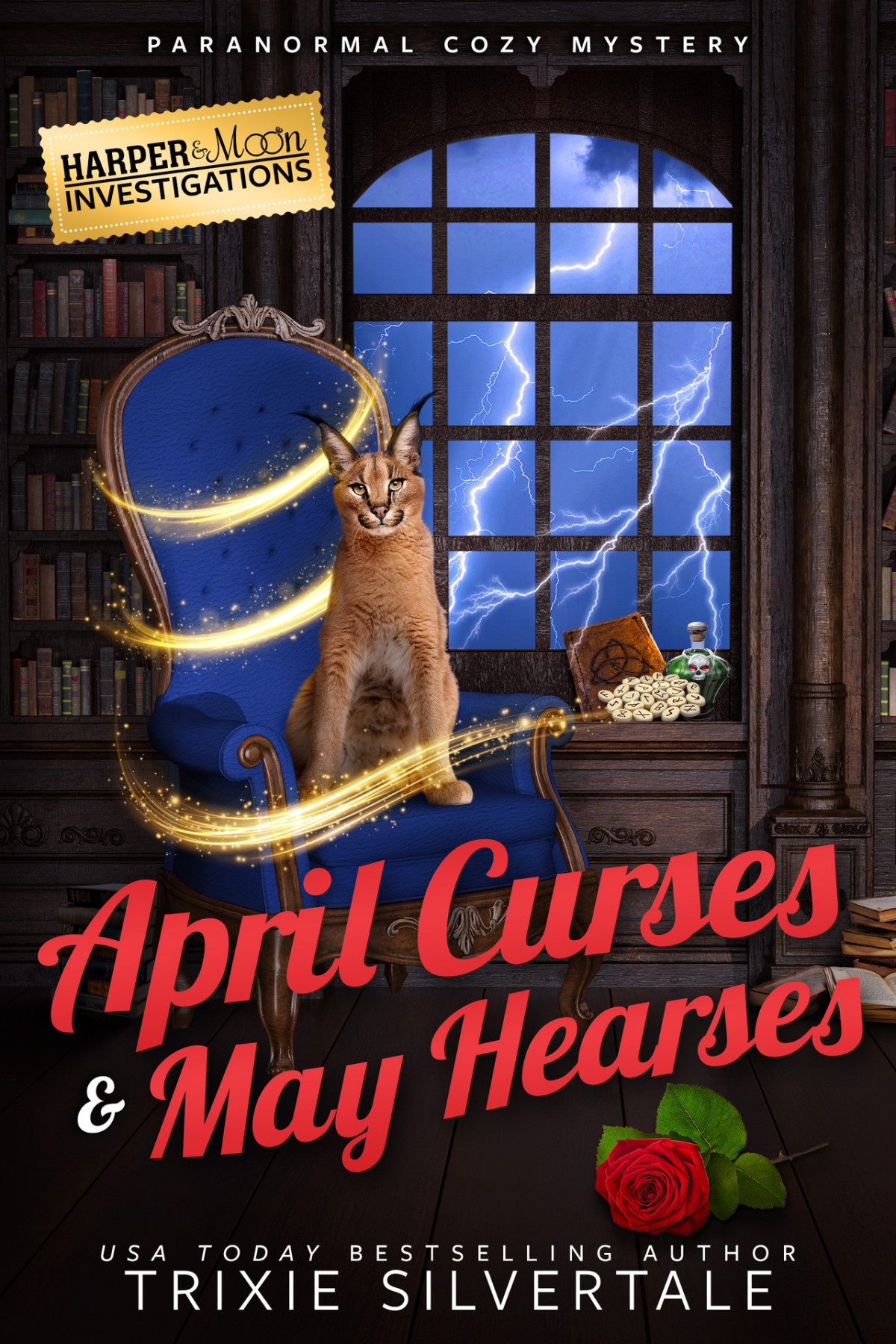 April Curses And May Hearses Paranormal Cozy Mystery Harper And Moon Investigations Book 5 Trixie Silvertale