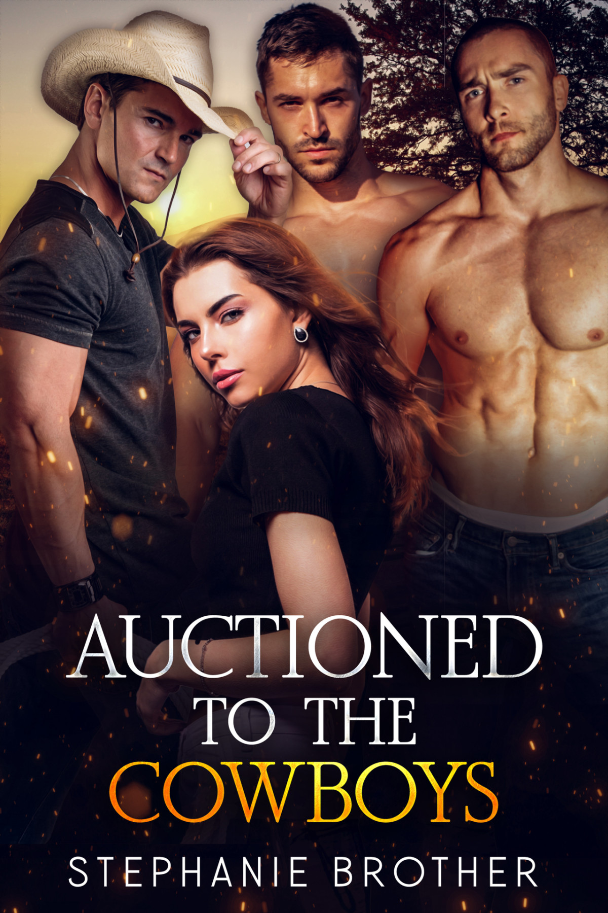 Auctioned To The Cowboys A Cowboy Marriage Auction Reverse Harem Romance Auctioned Series Book 3 Stephanie Brother