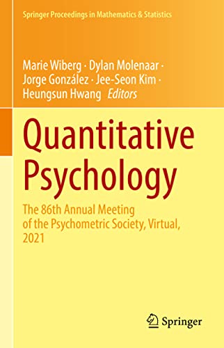Quantitative Psychology 1st Ed 2022 Marie Wiberg Dylan Molenaar