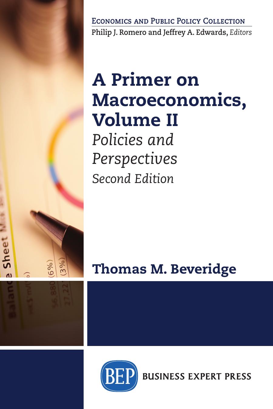 A Primer On Macroeconomics Policies And Perspectives Thomas Beveridge