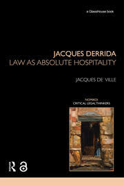 Jacques Derrida Law As Absolute Hospitality Jacques De Ville
