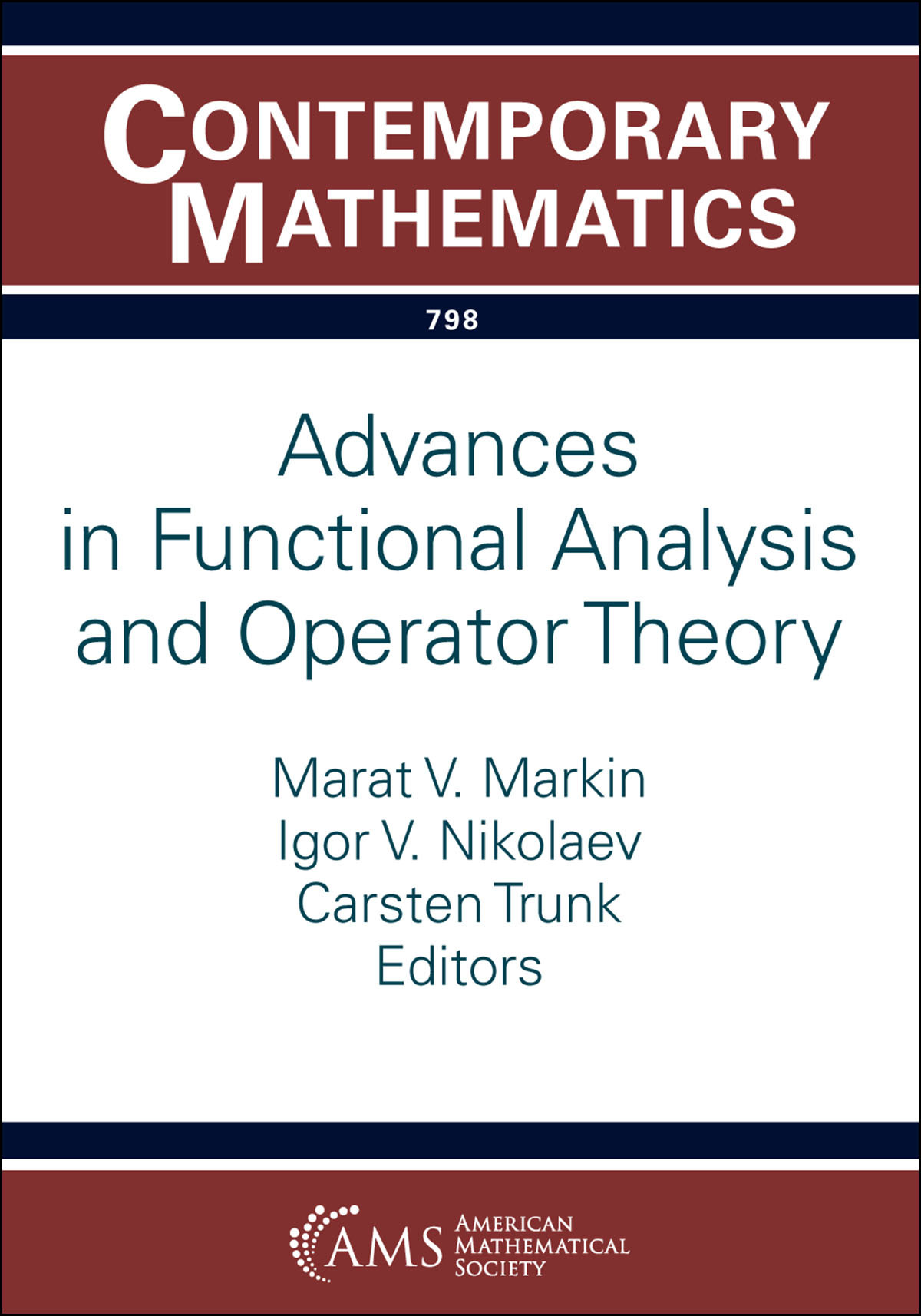 Advances In Functional Analysis And Operator Theory Marat V Markin