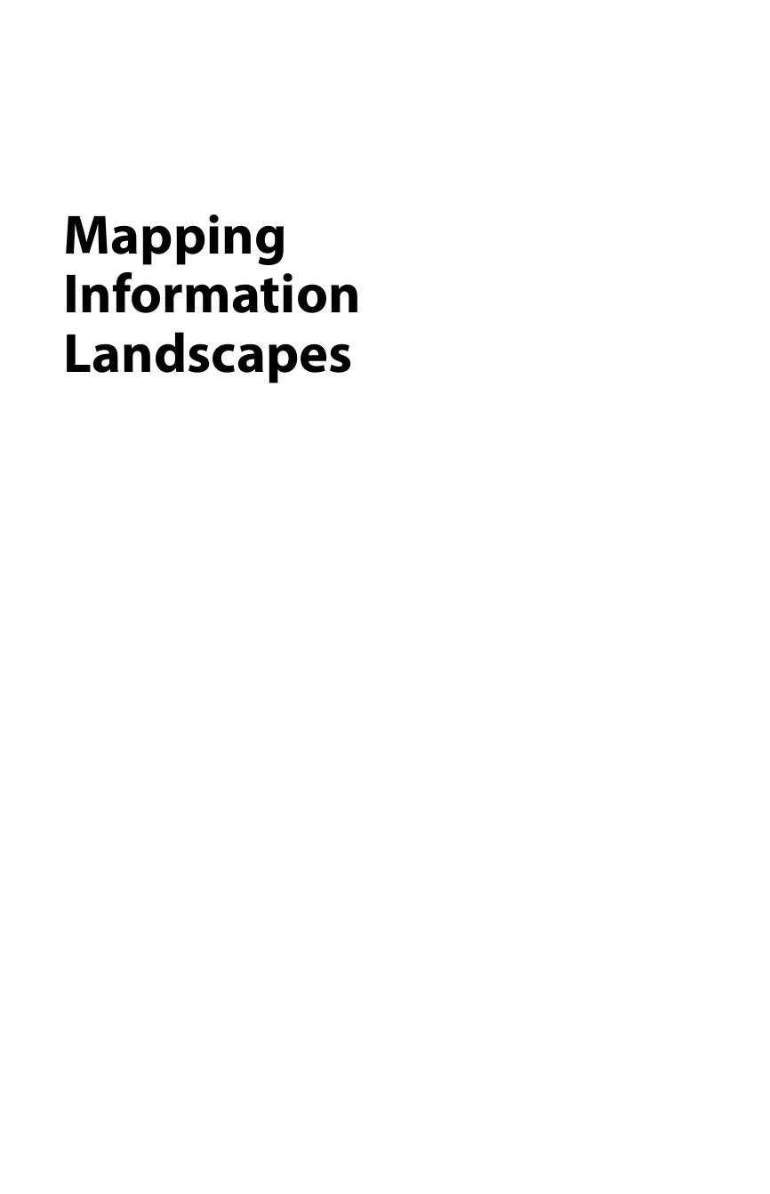Mapping Information Landscapes New Methods For Exploring The Development And Teaching Of Information Literacy Andrew Whitworth