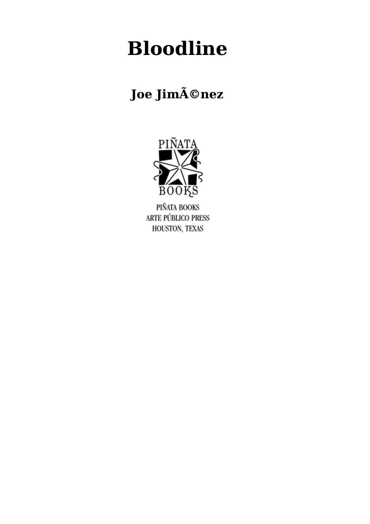 Bloodline Joe Jiménez