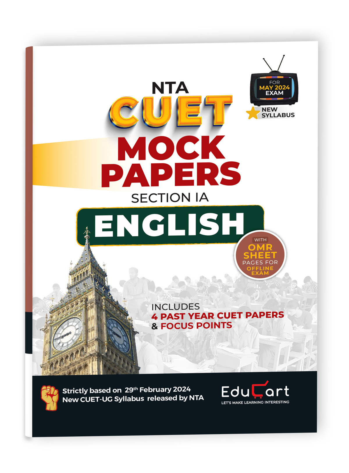 Educart Cuet Ug 2024 English Mock Papers 2024 Section Ia New Nta Syllabus Educart