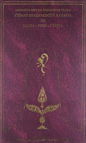 Srimad Bhagavadgita Rahasya Or Karmayogasastra 1st Edition Tilak