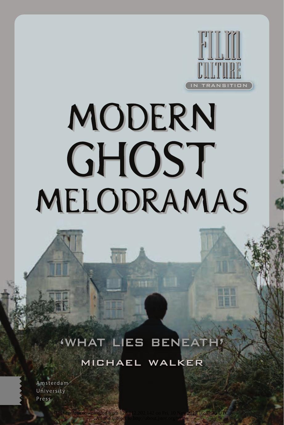 Modern Ghost Melodramas What Lies Beneath Michael Walker