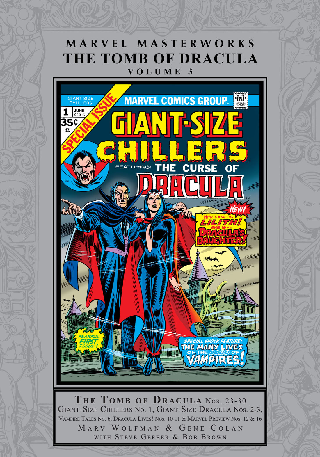 Marvel Masterworks The Tomb Of Dracula Volume 3 Marv Wolfman Gene Colan Tom Palmer