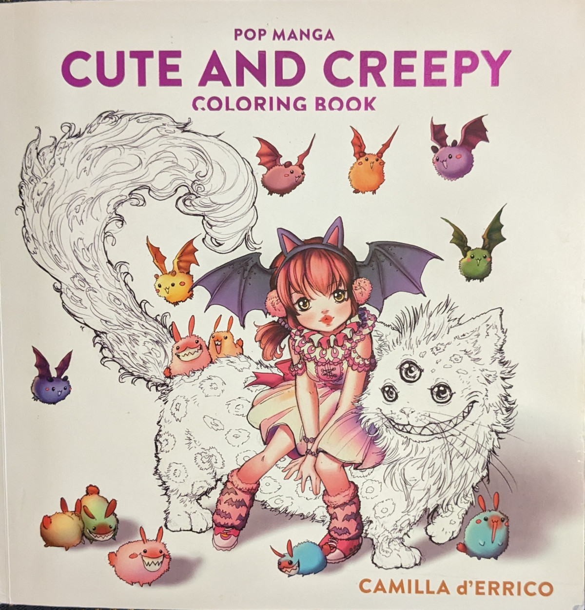 Pop Manga Cute And Creepy Coloring Book Camilla Derrico