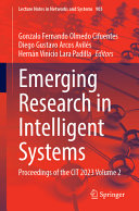 Emerging Research In Intelligent Systems Gonzalo Fernando Olmedo Cifuentes