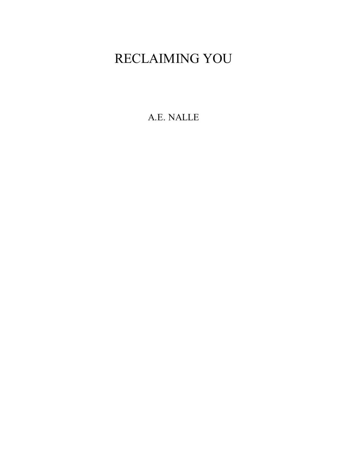 Reclaiming You The Insidious Seven Mc 1 1st Ae Nalle