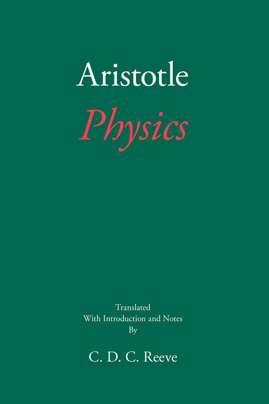 Physics Aristotle