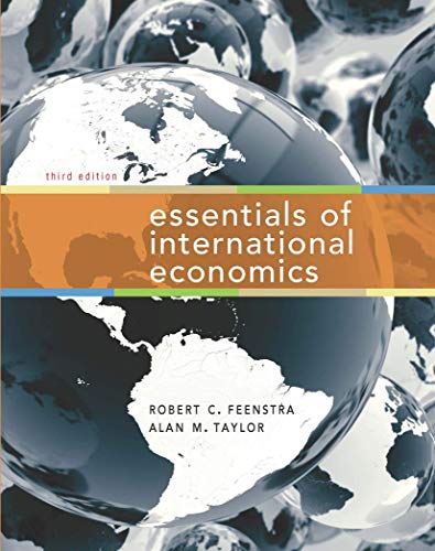 Essentials Of International Economics Third Alan M Taylor Robert Feenstra