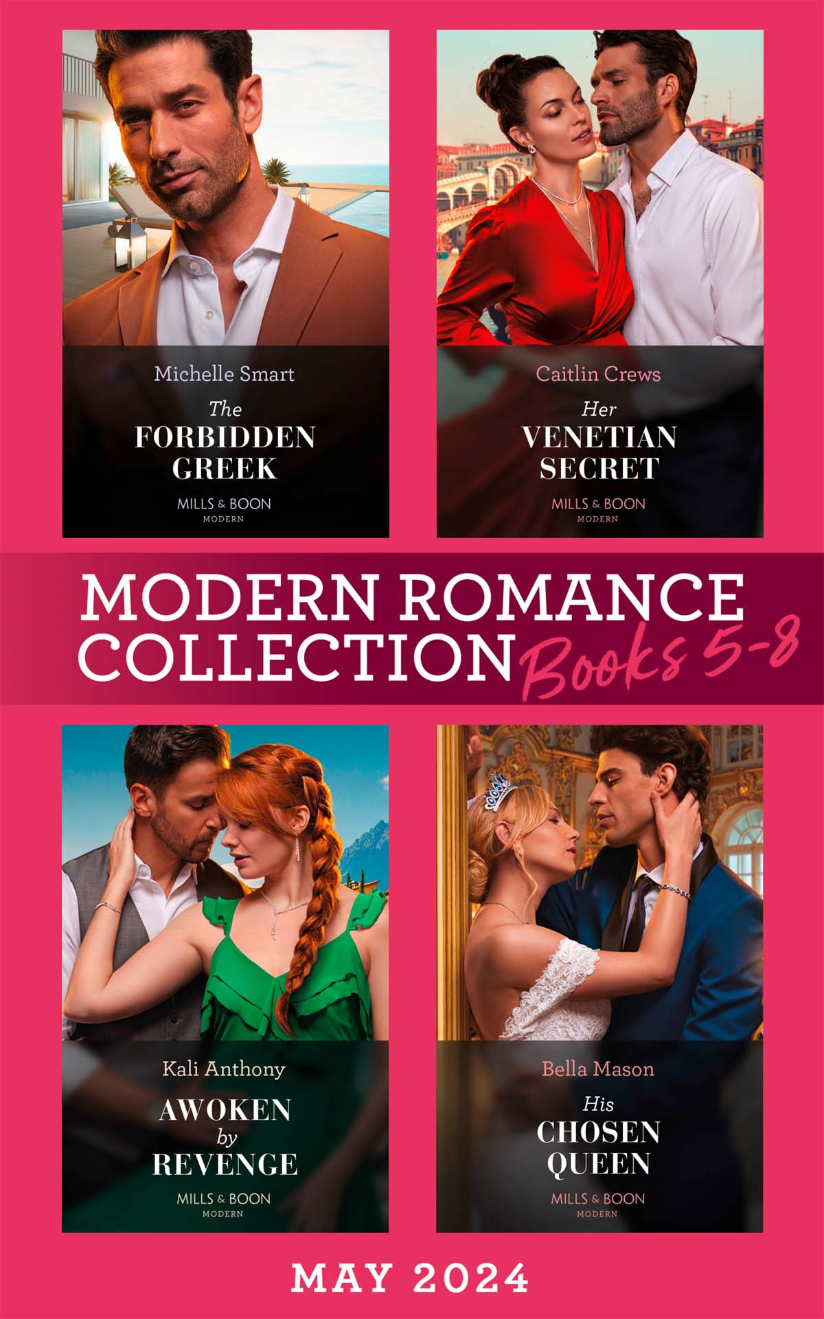 Modern Romance Collection May 2024 Books 58 Michelle Smart Caitlin Crews Kali Anthony Bella Mason