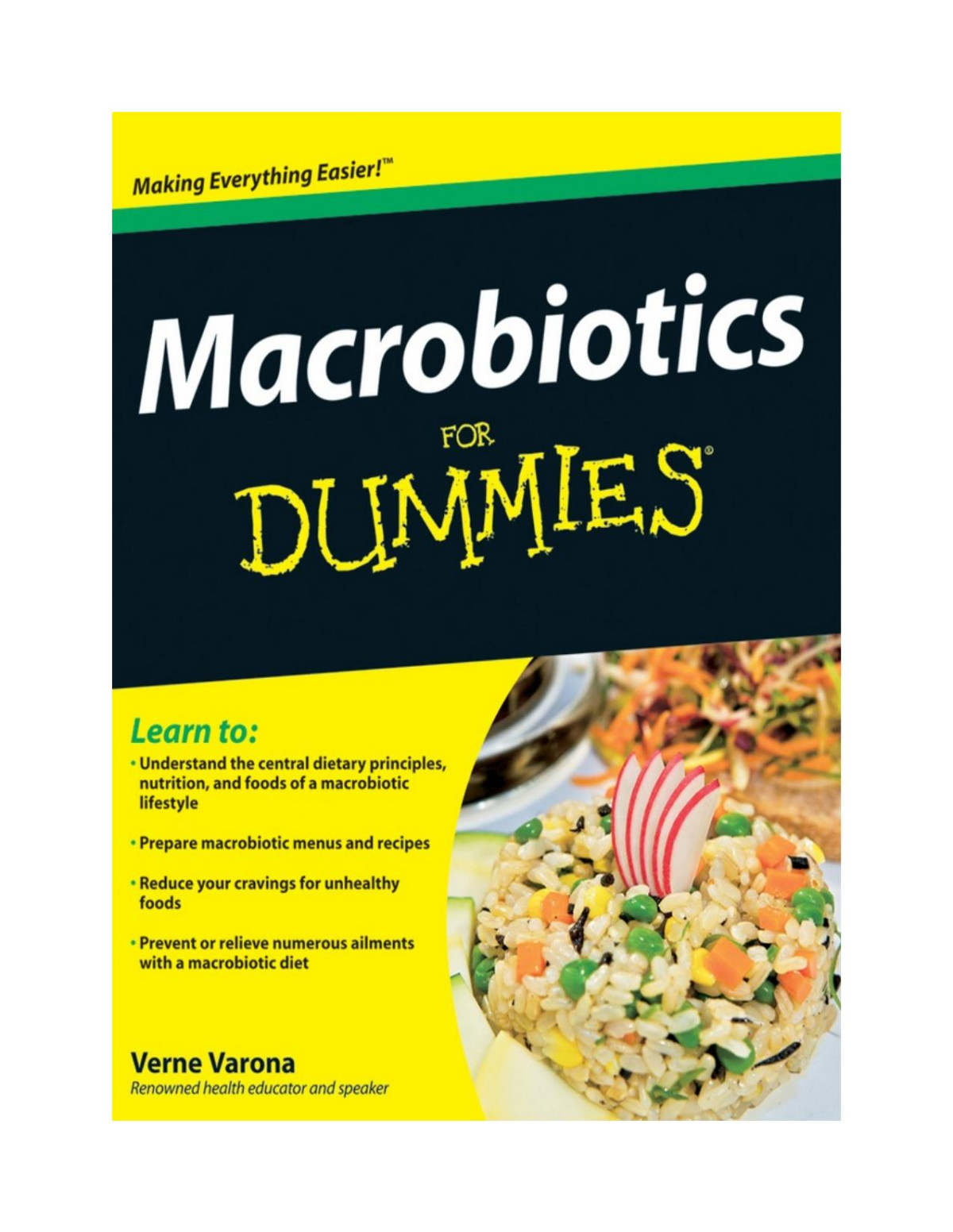 Macrobiotics For Dummies Verne Varona
