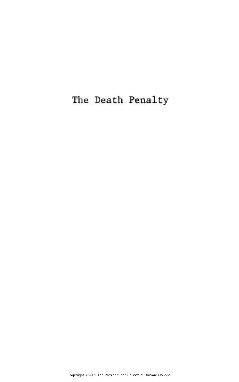 The Death Penalty An American History Stuart Banner