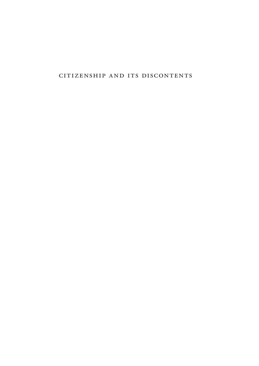 Citizenship And Its Discontents An Indian History Niraja Gopal Jayal