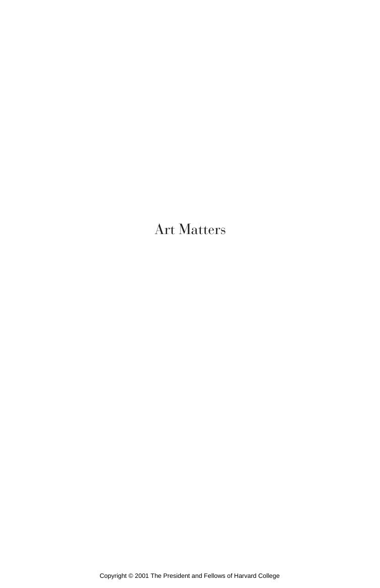 Art Matters Peter De Bolla