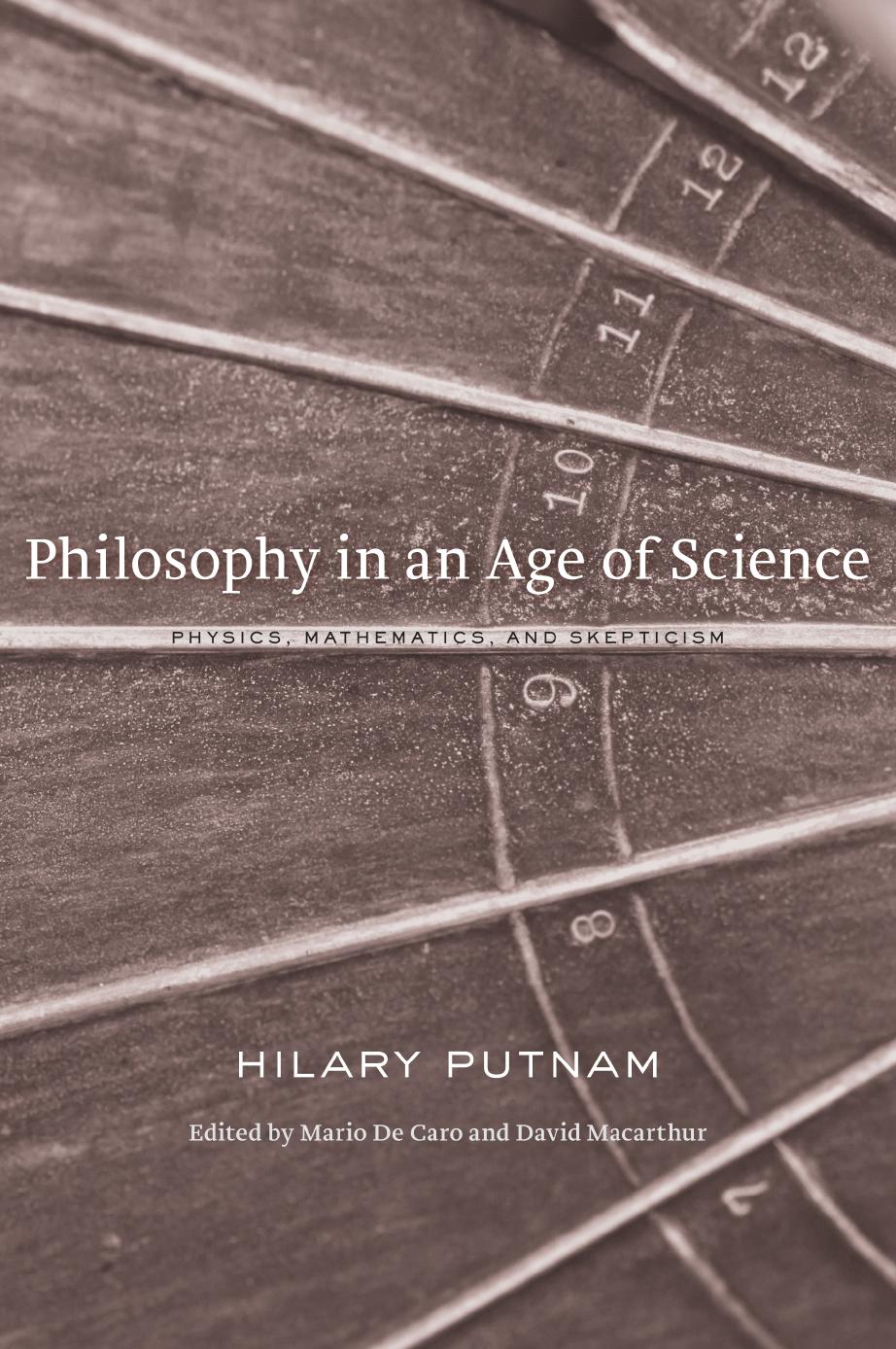 Philosophy In An Age Of Science Hilary Putnam