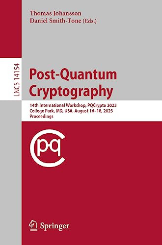 Postquantum Cryptography 1st Edition Thomas Johansson Daniel Smithtone