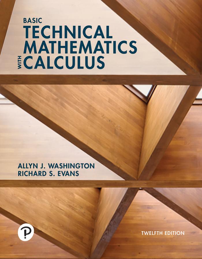 Basic Technical Mathematics With Calculus 12th Edition 12th Allyn Jwashington