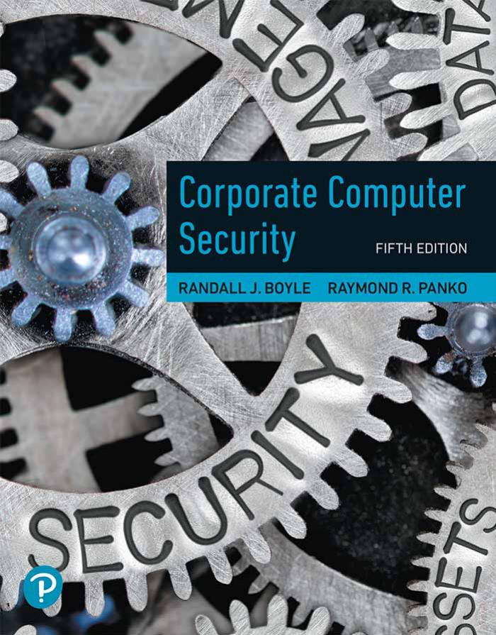 Corporate Computer Security 5th Edition Raymond R Panko Randall Boyle