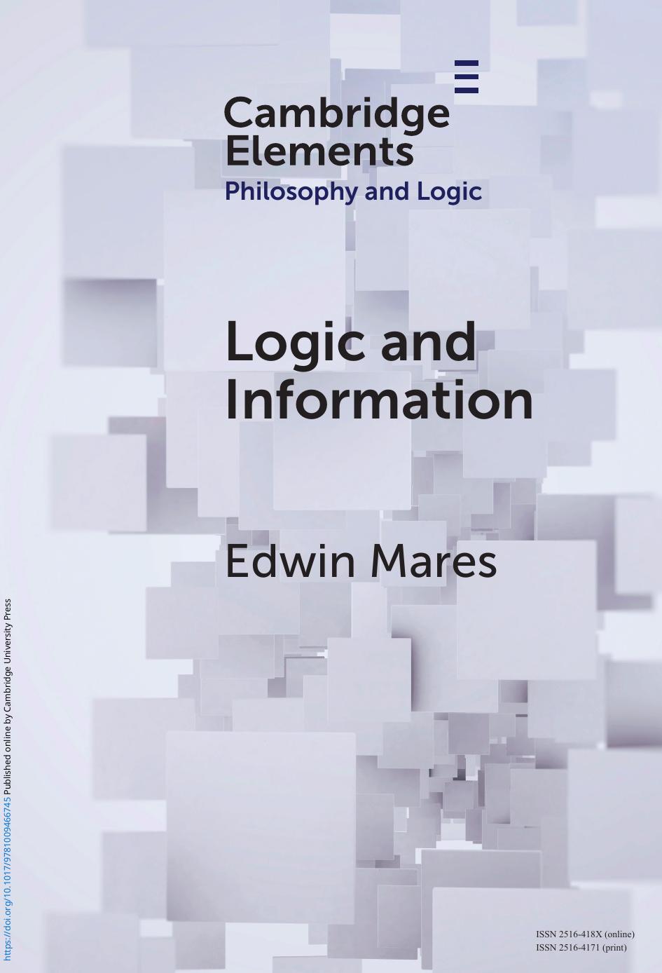 Logic And Information Edwin Mares