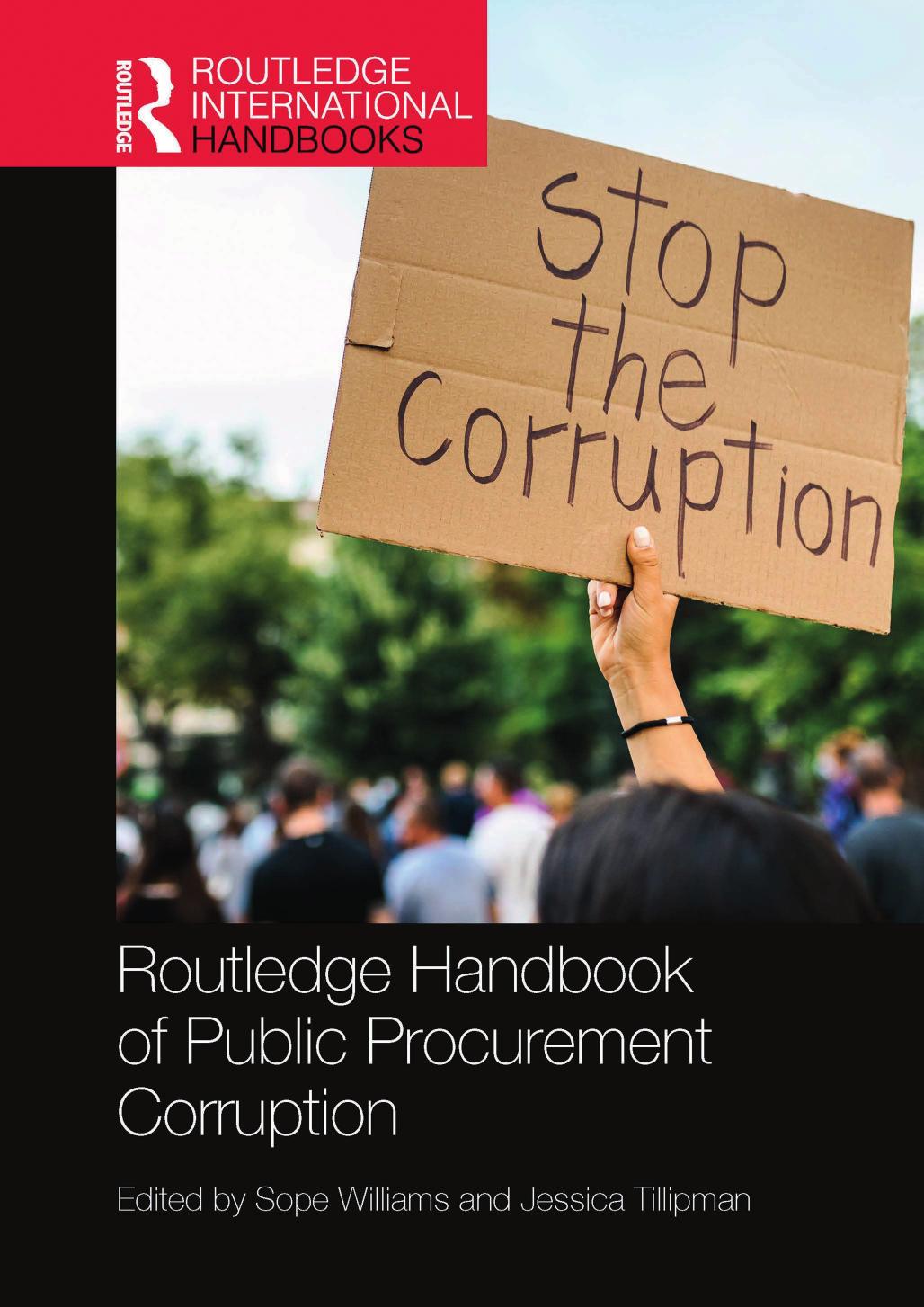 Routledge Handbook Of Public Procurement Corruption Sope Williams Jessica Tillipman